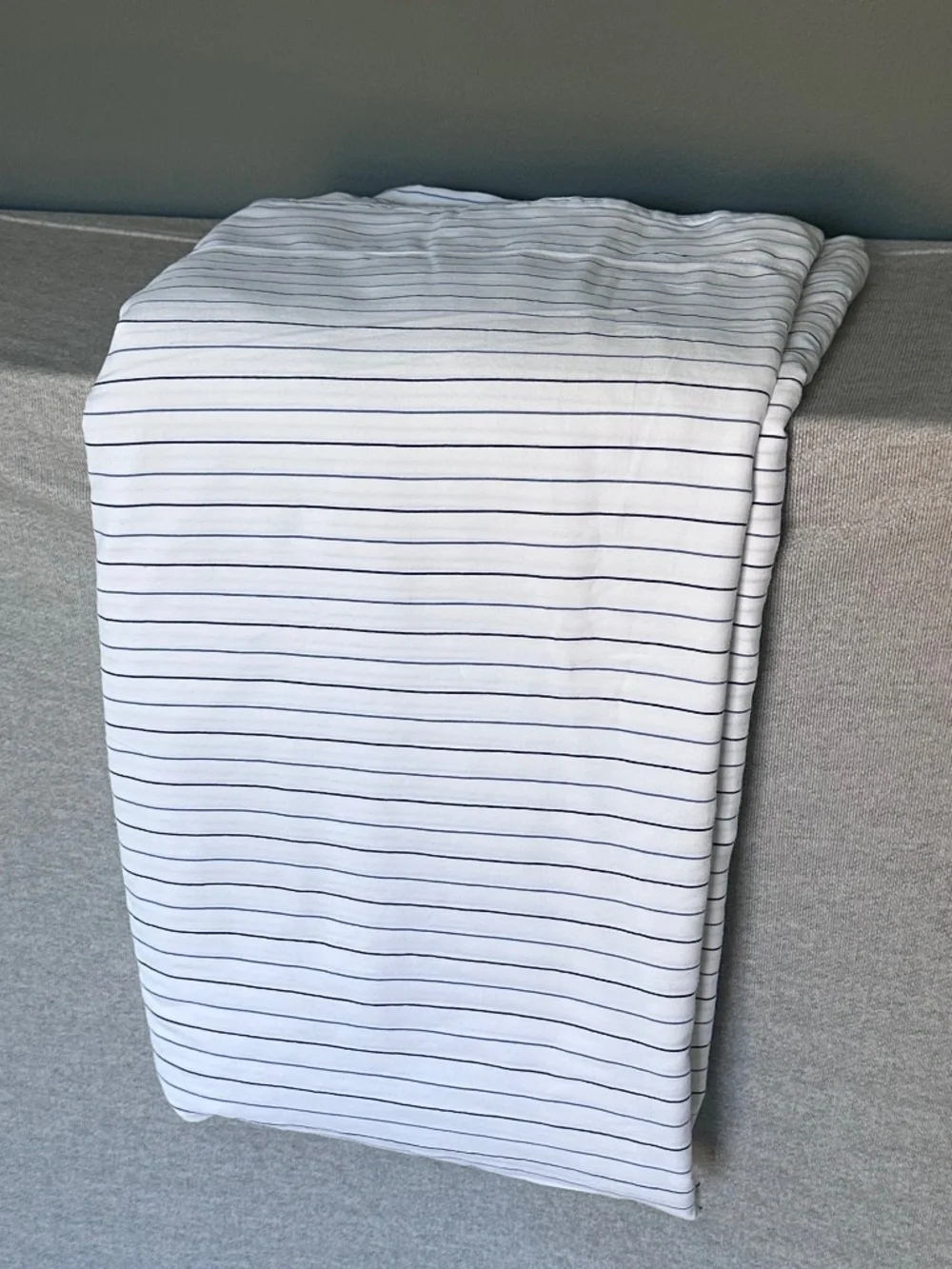 Restoration Hardware Italian Cotton Pinstripe King Duvet Cover